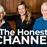 A photo of Honest Channel Host Clare Johnston with her parents